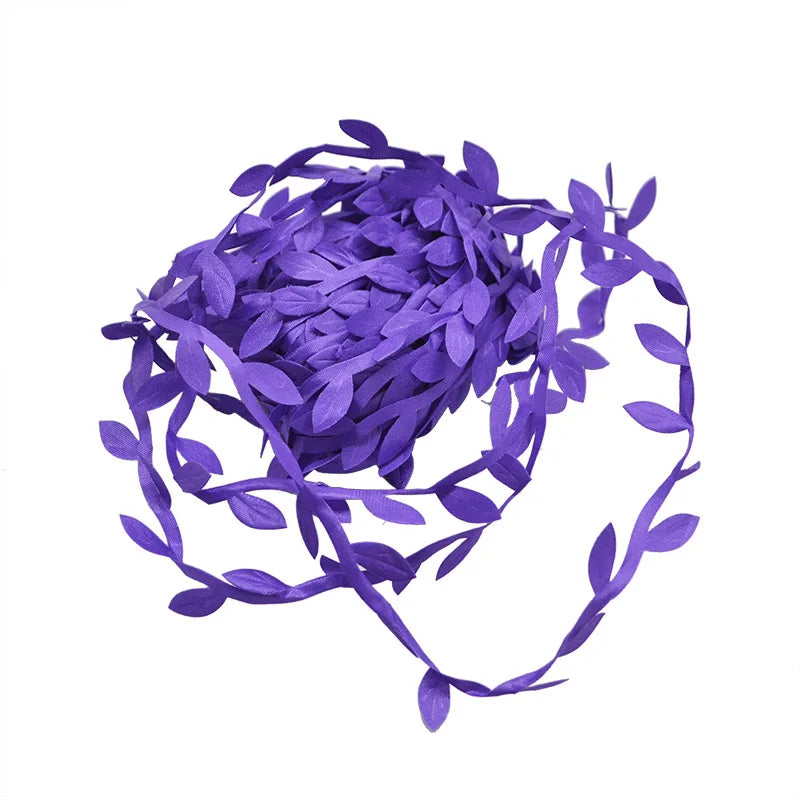 10 Meter Seidenblattförmige künstliche grüne Blätter für Dekoration, DIY-Kranz, Geschenk, Scrapbooking, Basteln